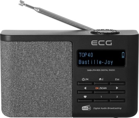 ECG RD 250 DAB Black teleskopická anténa